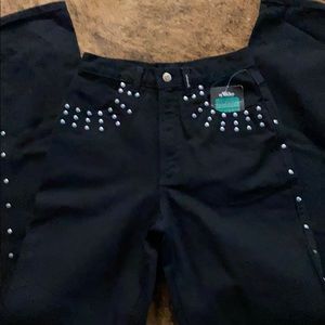 Black Rockies jeans with studs
